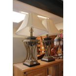 Pair of Good quality John Lewis Table Lamps with Shades
