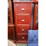 Modern 4 Drawer Filing with brass cup handles