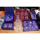 Collection of Edinburgh Crystal and Doulton International Whiskey glasses etc