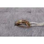 Ladies 9ct Gold Spinel set Eternity ring Size N 3.3g total weight