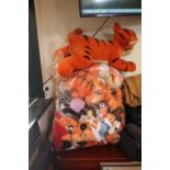 Collection of assorted Disney Soft Toys inc Large Tigger