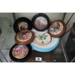 Collection of assorted Ceramic Potlids and assorted Plates