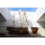 Very Large Model of a Galleon on base 98cm in Length