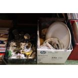 Collection of assorted Plates and a picture of a young boy