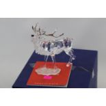 Swarovski boxed The Stag dated boxed designed by Adi Stocker with certificate