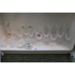 Collection of assorted Glassware inc. Waterford Crystal Decanter