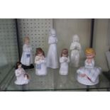 Collection of assorted Royal Doulton, Royal Dux and other figurines