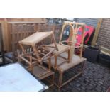 Collection of Cane conservatory furniture
