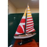 Model of a Sailing Yacht