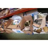 5 Boxes of assorted House clearance Ceramics and bygones