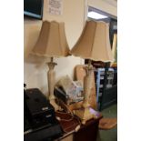 Pair of John Lewis Type Table lamps with Shades