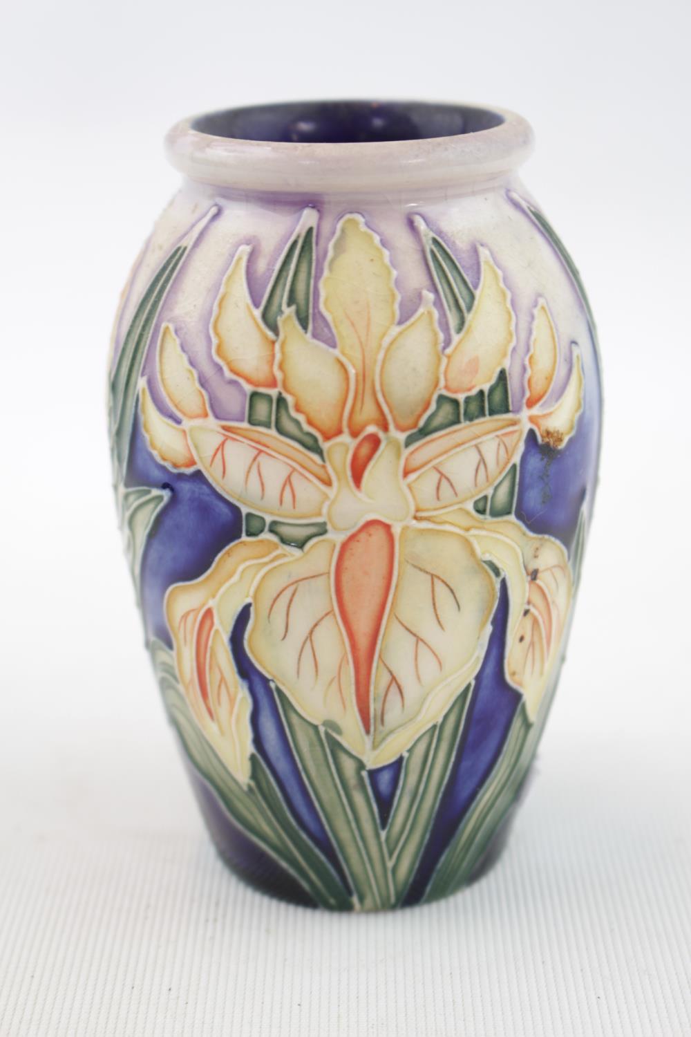 Moorcroft Squat Vase in Windrush pattern 10.5cm in Height