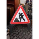 Road Works Triangular sign