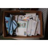Box of assorted First Day Covers