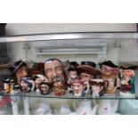 Collection of assorted Royal Doulton and other character Jugs