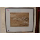 Marian Sugden framed Artists Proof Etching entitled 'Islay'