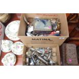 2 Boxes of assorted Collectables inc. Silver plated wares, Royal Memorabilia etc