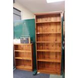 2 Pine Bookcases