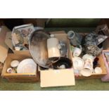 4 Boxes of assorted Ceramics inc. Radford Studio Pottery etc