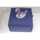 Swarovski boxed Crystal Swan boxed with certificate