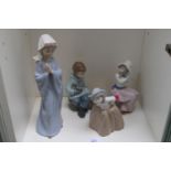 Collection of 4 Nao figures of Children