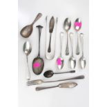 Collection of assorted Edwardian and later Silver Flatware 195g total weight