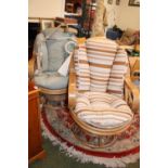 2 Good quality Upholstered Conservatory chairs