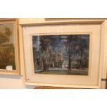 Frank Mc Nichol 20thC, 'Winter Night, Blisland' Goache, dated 1975 and signed to bottom right, 49