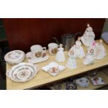 Collection of Royal Doulton and other figurines and Commemorative ceramics