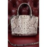 Michael Kors Faux Snakeskin studded handbag with bag