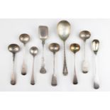 Collection of assorted 19thC and later Silver Flatware inc. Kings Pattern Sugar Spoon London 1899.