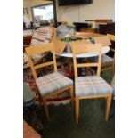 Set of 4 Upholstered dining chairs