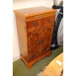 Burr Yew CD Cabinet