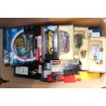 Box of assorted Toy Vehicles boxed and unboxed inc. Corgi James Bond 007 etc