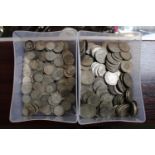 2 Boxes of George V Coins 1910 - 1936 2.7kg gross