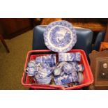 Collection of Cauldon Blue and White Transfer printed Pottery