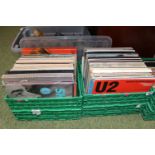 2 Boxes of Vinyl Records inc. U2, UB40, THe Beach Boys etc