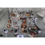 Collection of Hagen-Renaker Animals inc Dogs, Cats, Skunks etc