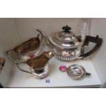 Mappin & Webb Silver plated 3 Piece set, Sheffield Silver tea strainer, Set of 5 Mexican Silver