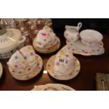 Tuscan Floral Decorated Tea Set for 6