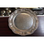 Sterling Silver Plate with assorted Signatures for RAF Squadron 55 310g total weight