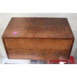 Oak Edwardian 2 Drawer table top chest