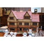 Large good quality Dolls House of Tudor design. 88cm in Height