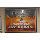 Large Lonely are the Brave Universal International Fil Poster starring Kirk Douglas