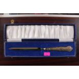 Cased Silver Handled Paper knife