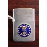 Vulcan Lighter with applied enamel decoration for 10 Tactical Reconnaissance wing RAF Alconbury