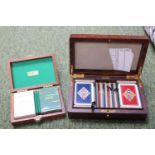Jacques of London Cased Card set and Mappin & Webb cased Card Set