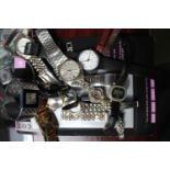 Collection of assorted Costume watches inc Philip Mercier, Lorus etc