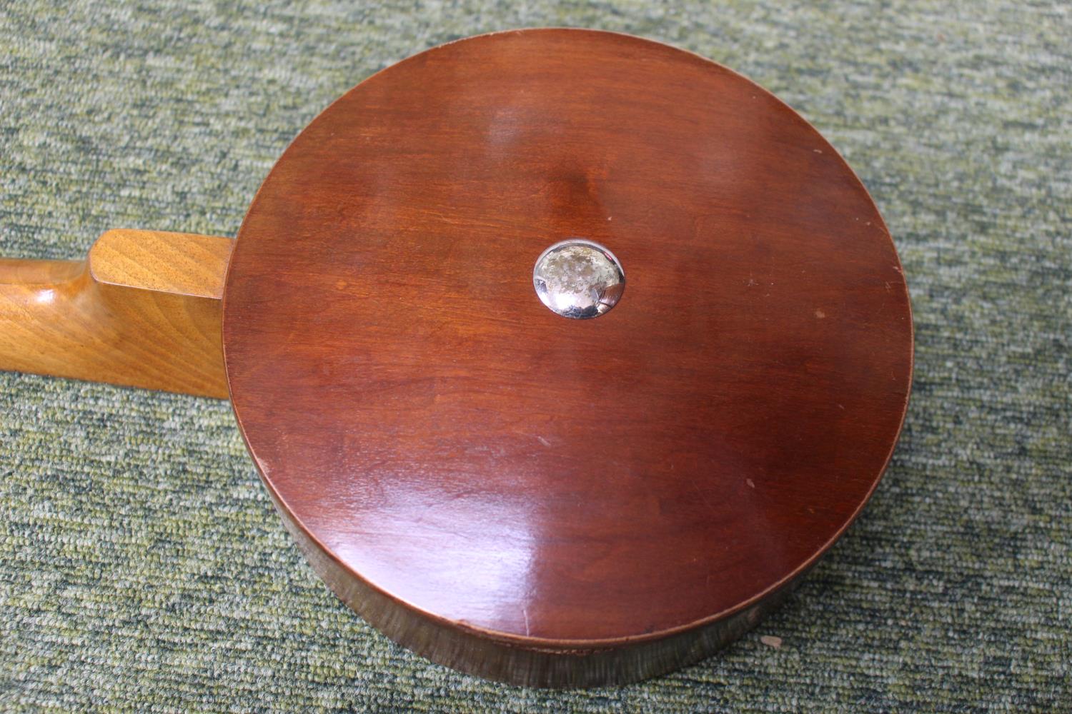 Vintage Banjo of 8 strings with mother of pearl inlay - Image 3 of 3