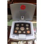 Cased 2000 Executive Proof Coin Collection by British Royal Mint